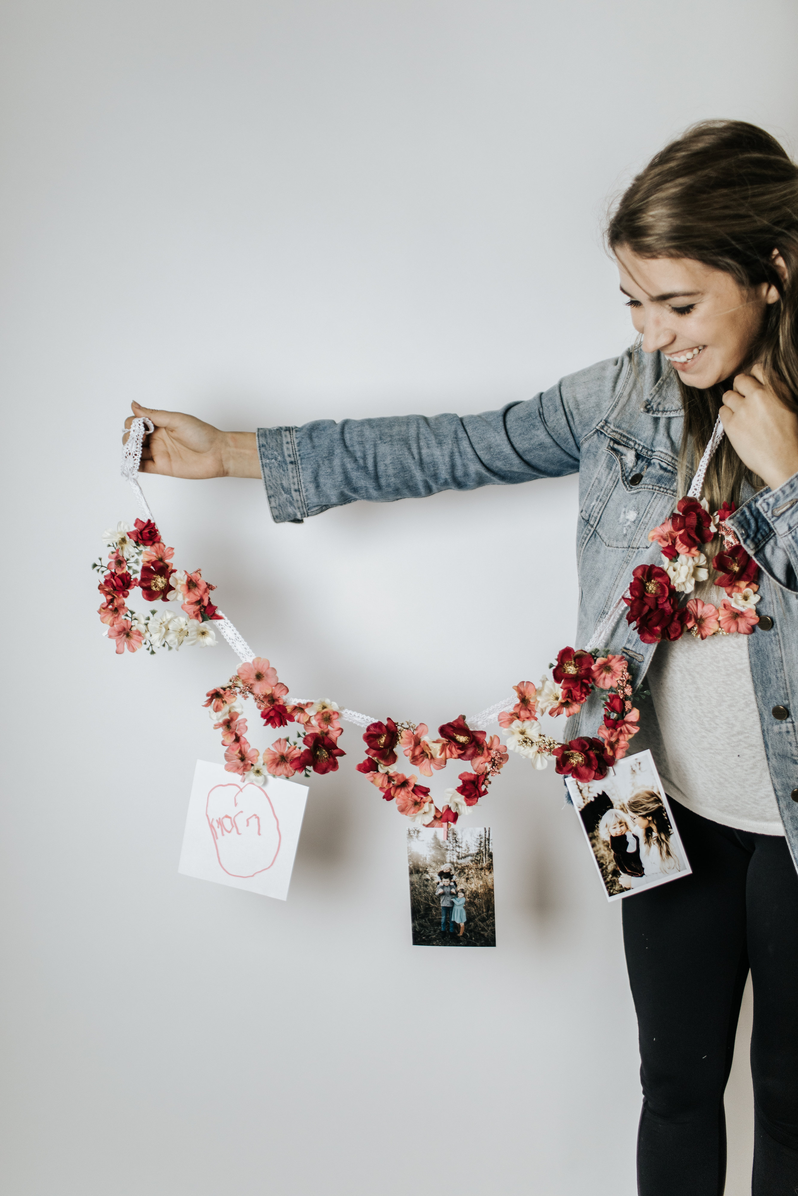 How to Make a Floral Heart Garland