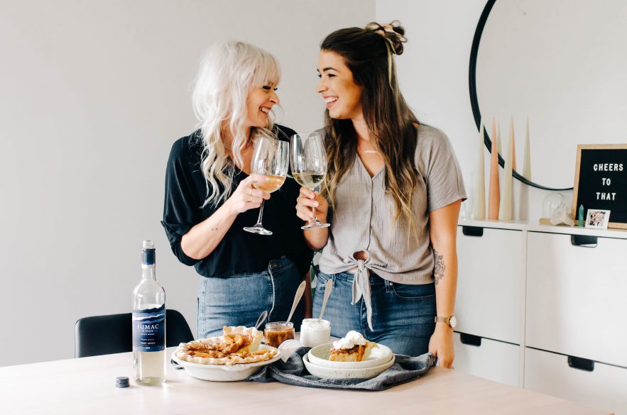 Sumac Ridge Pinot Grigio Lemon with Poached Peaches + Cream Pie Recipe