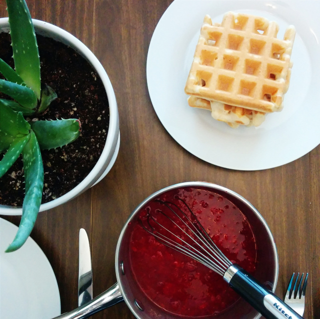 raspberry waffle puree recipe