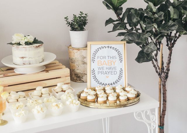 Baby Shower Free printable - For This Baby We Have Prayed