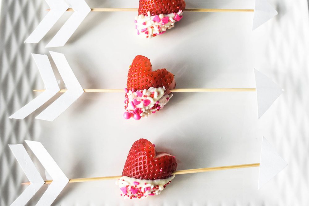 Quick and Easy Marshmallow and White Chocolate Strawberry Hearts Recipe