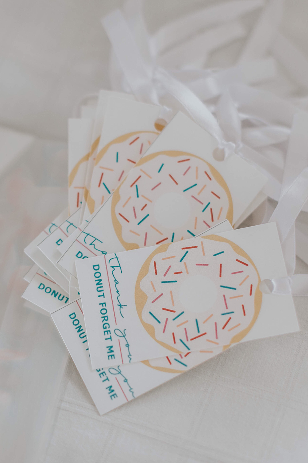 Donut Party Favour Tag Free Printable