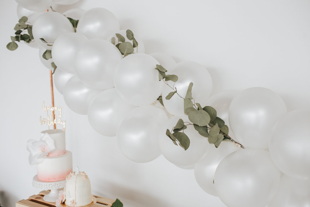 How To Make a Simple Balloon Garland Backdrop | Easy DIY | Party Decor | Floral Birthday Party