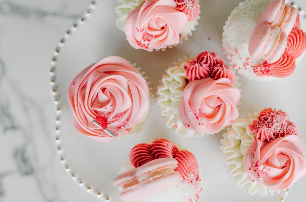 Rose Cupcakes for Valentine's Day by Vanilla Bean Bakery | Valentine's Themed Gift Ideas