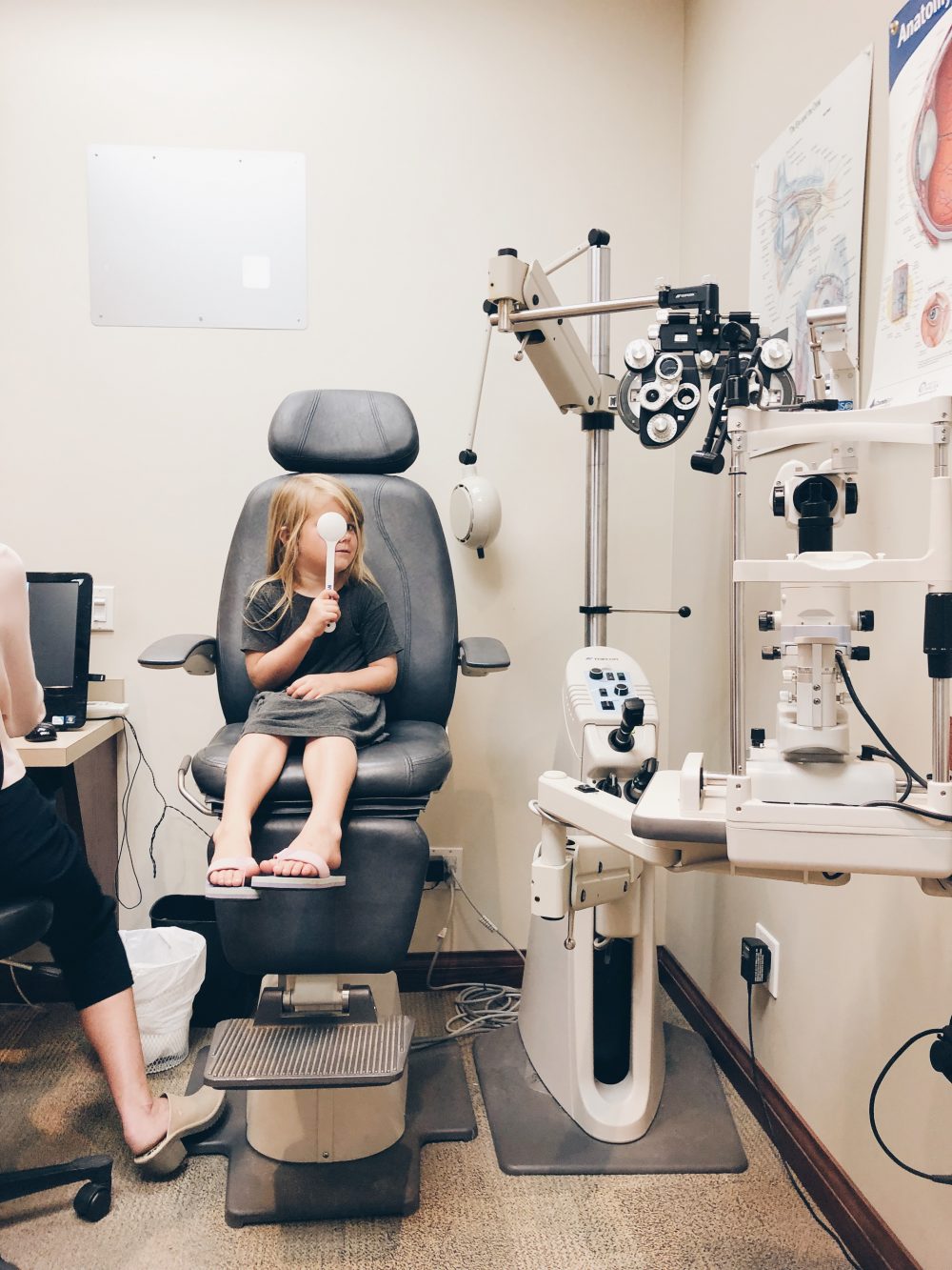 Getting my son's eye sight tested at IRIS visual group in Abbotsford | Back to school eye testing